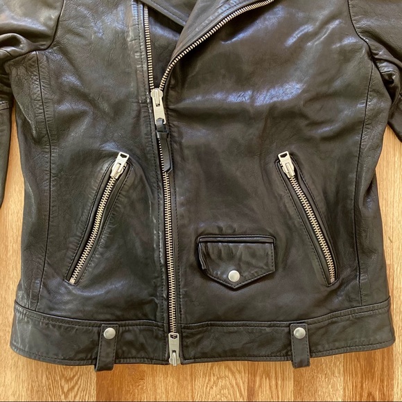 ALLSAINTS Hedworth Leather Jacket - Picture 2 of 5